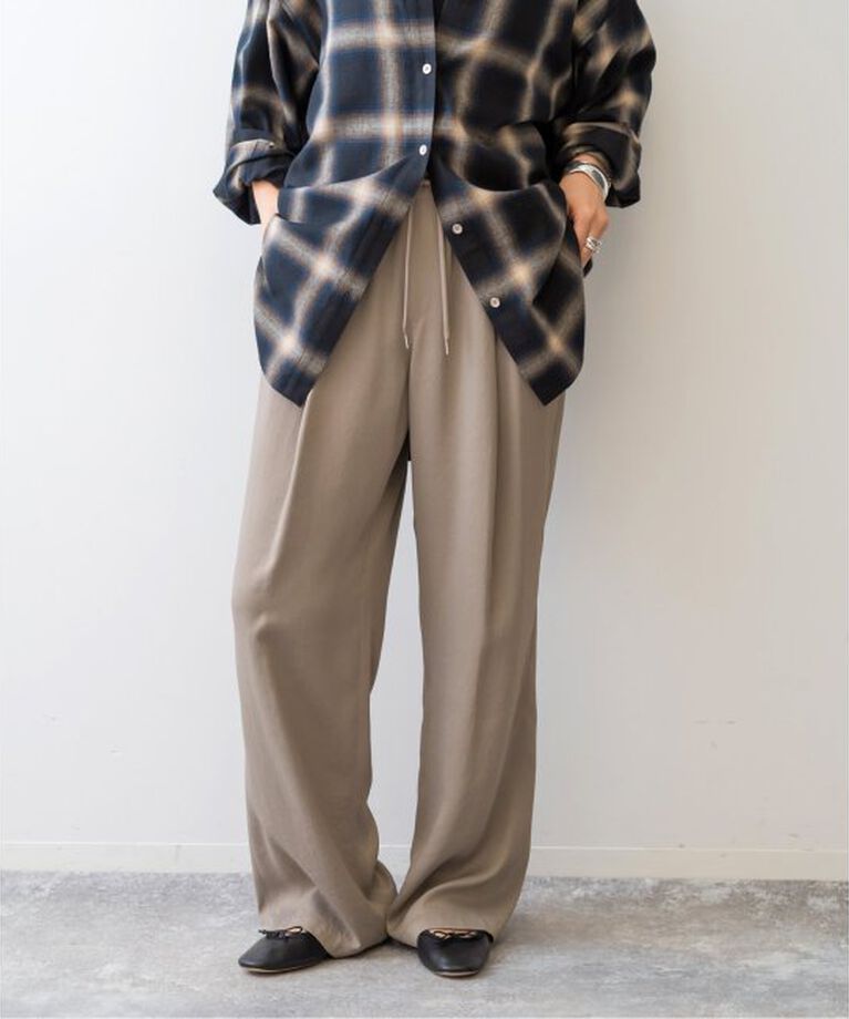 Spick and Span「《追加3予約》サテンイージーパンツ」|その他|