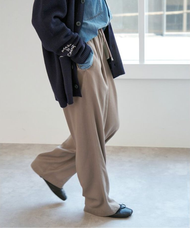 Spick and Span「《追加3予約》サテンイージーパンツ」|その他|