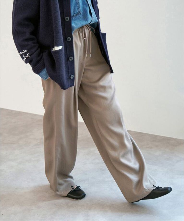 Spick and Span「《追加3予約》サテンイージーパンツ」|その他|