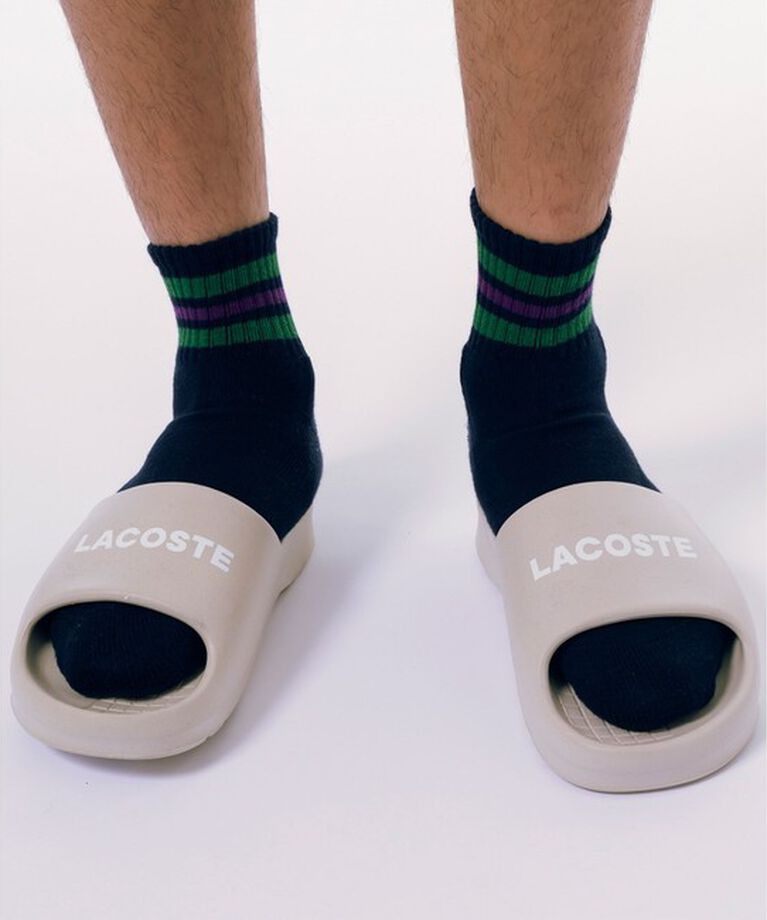 LACOSTE「ラインドアメリブショートソックス（22-24 25-27）」|ソックス|