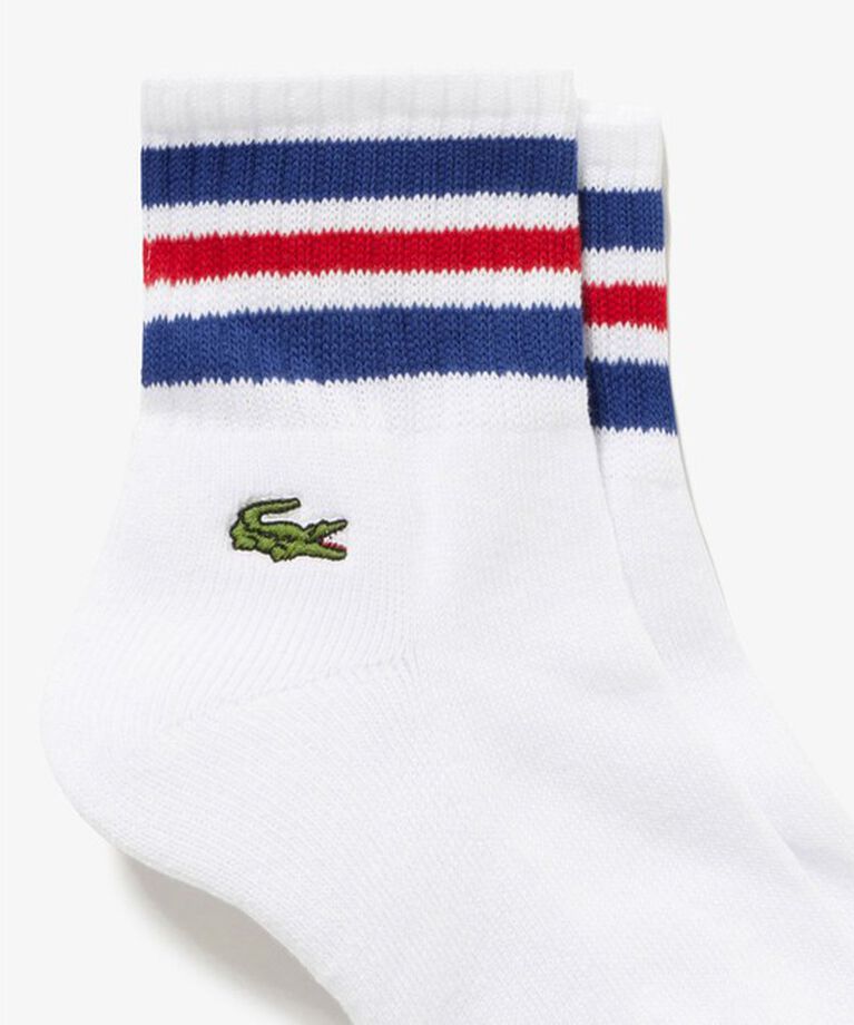 LACOSTE「ラインドアメリブショートソックス（22-24 25-27）」|ソックス|トリコロール