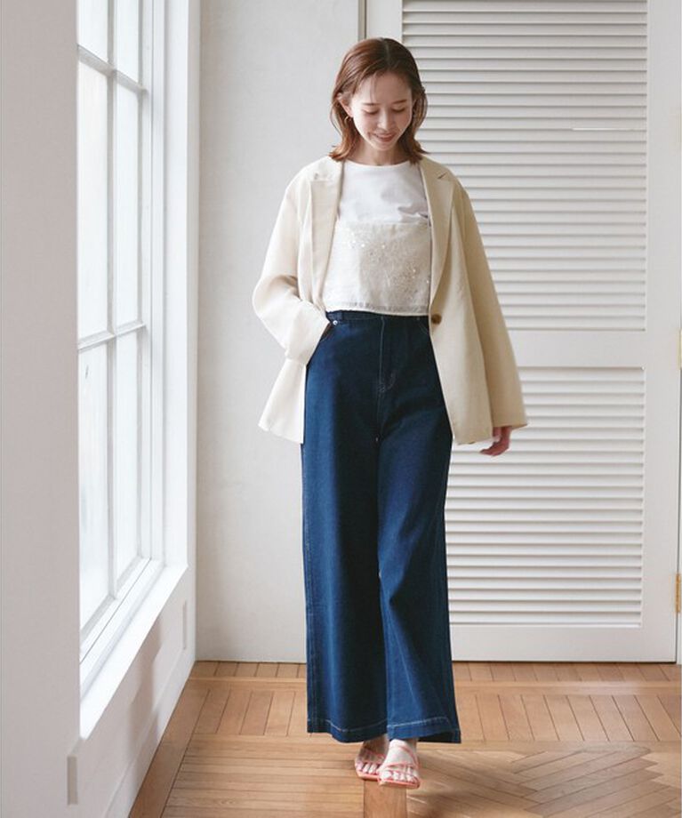 Rope’Picnic「【接触冷感・吸水速乾・防シワ】エフォートレスリラックスジャケット/通勤・セットアップ対応」|テーラードジャケット|