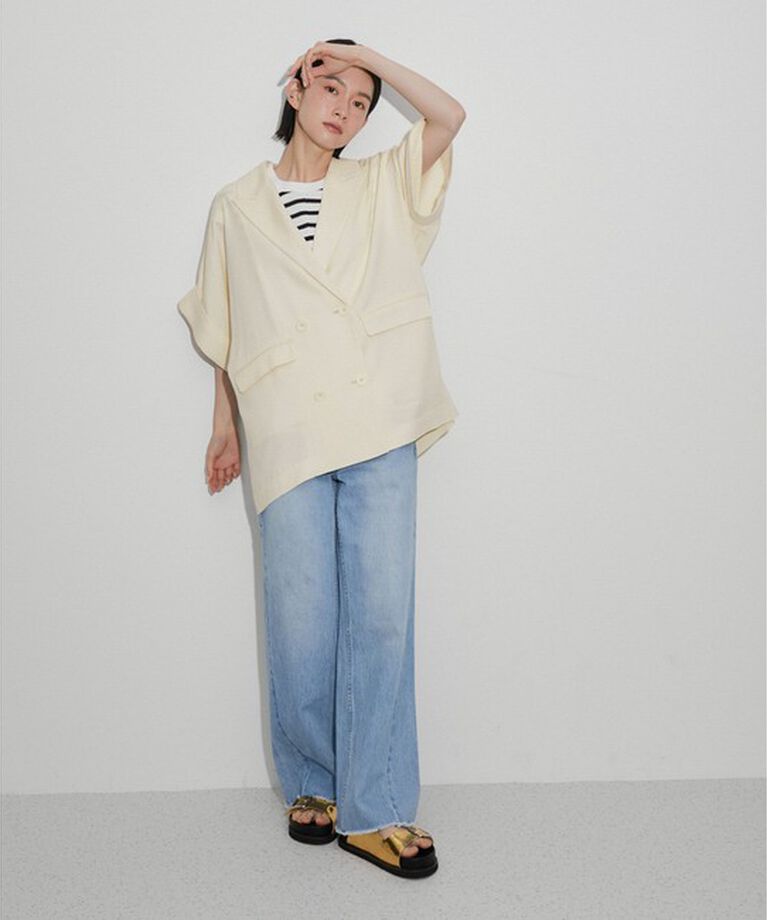 ADAM ET ROPE'「【サステナブル】・【新色追加】ショートスリーブシャツJK」|その他|