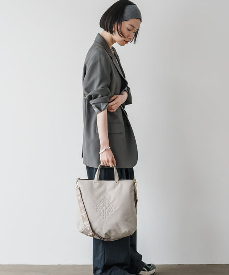  「即完売した［グレージュ］の追加予約受付中！【名品】 2wayトートバッグ」|トートバッグ|