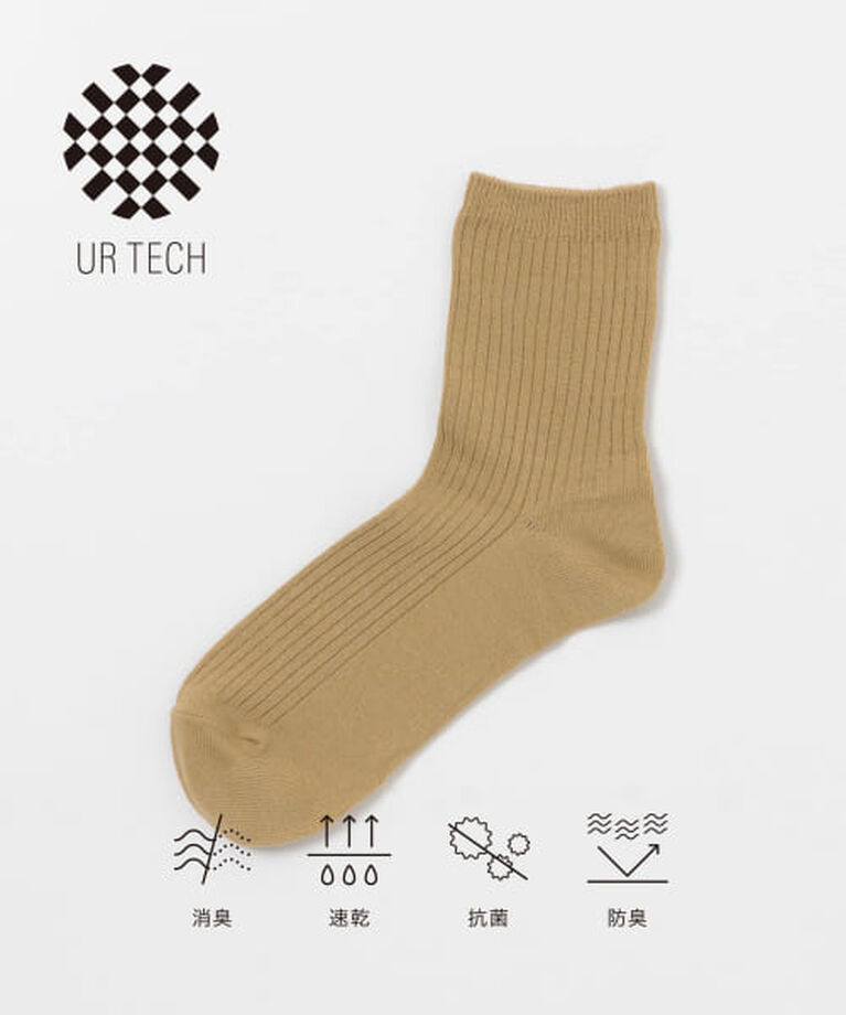 URBAN RESEARCH「UR 『UR TECH』リブソックス」|ソックス|BEIGE