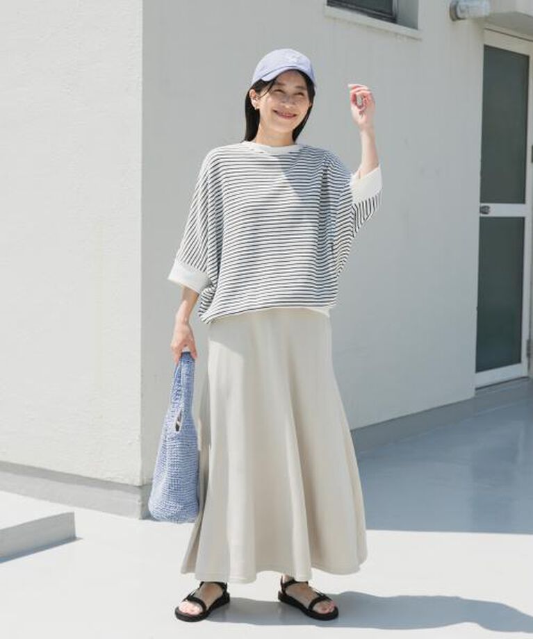 URBAN RESEARCH DOORS「DOORS タックフライスワイドTシャツ」|Tシャツ・カットソー|
