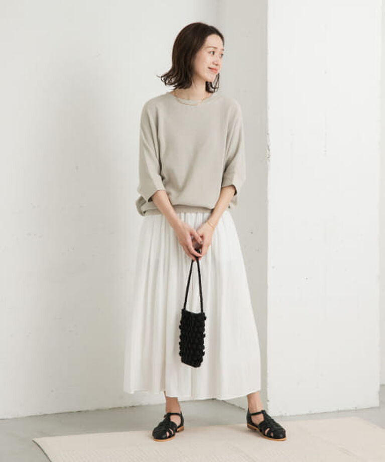 URBAN RESEARCH DOORS「DOORS タックフライスワイドTシャツ」|Tシャツ・カットソー|