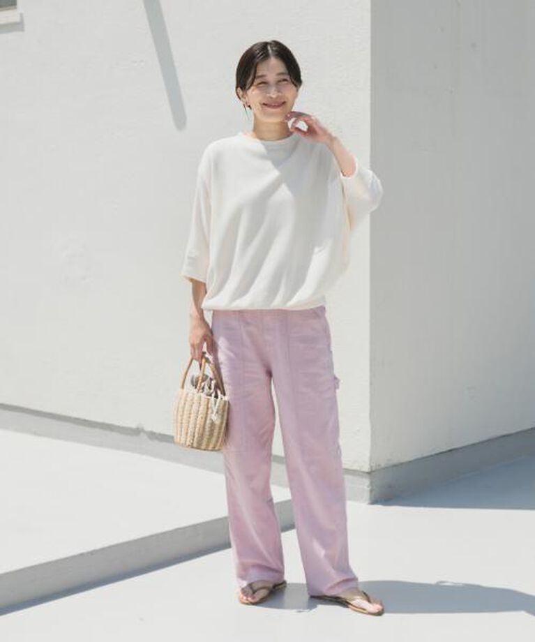 URBAN RESEARCH DOORS「DOORS タックフライスワイドTシャツ」|Tシャツ・カットソー|