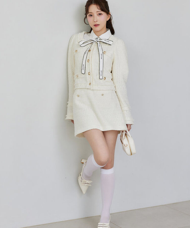  「リボン付きポインテッドストラップシューズ」|その他|