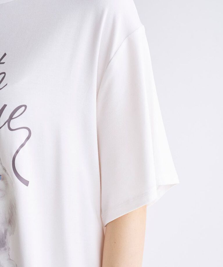 gelato pique「【ONLINE限定】CAT柄ワンポイントTシャツ&ショートパンツセット」|ルームウェア|