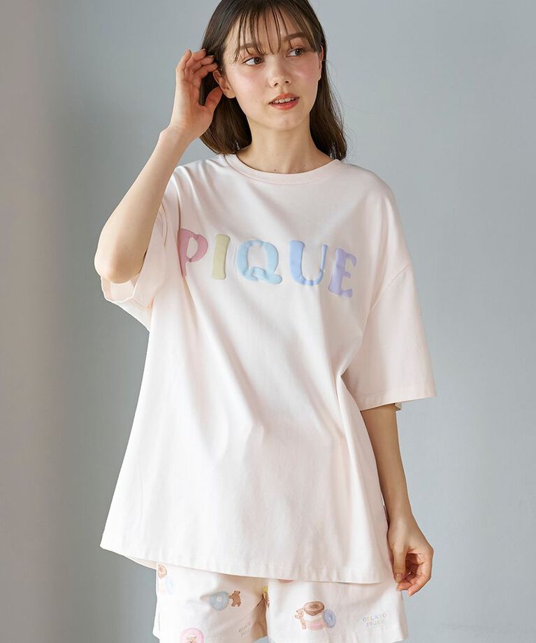 gelato pique「ドーナツベアワンポイントTシャツ」|ルームウェア|
