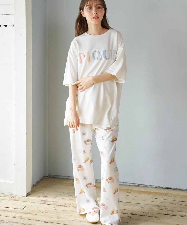 gelato pique「ドーナツベアワンポイントTシャツ」|ルームウェア|