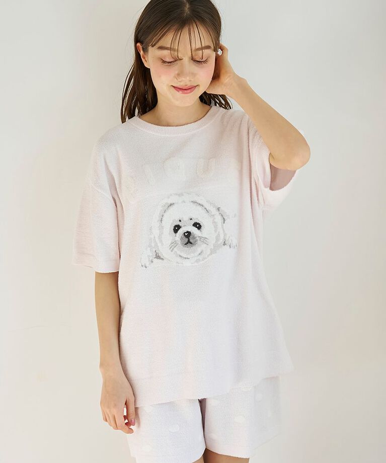 gelato pique「あざらしジャガードプルオーバー&ショートパンツセット」|ルームウェア|