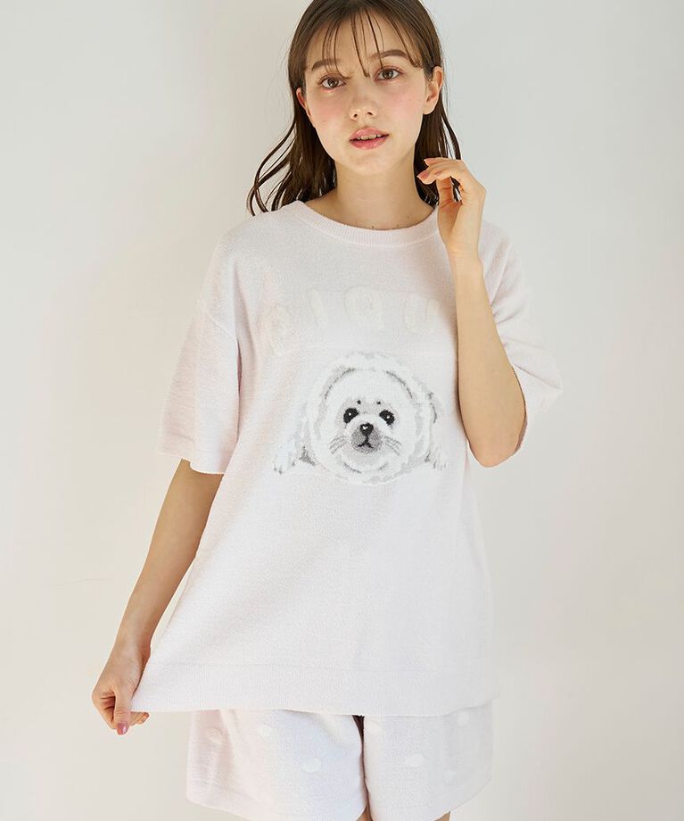 gelato pique「あざらしジャガードプルオーバー&ショートパンツセット」|ルームウェア|