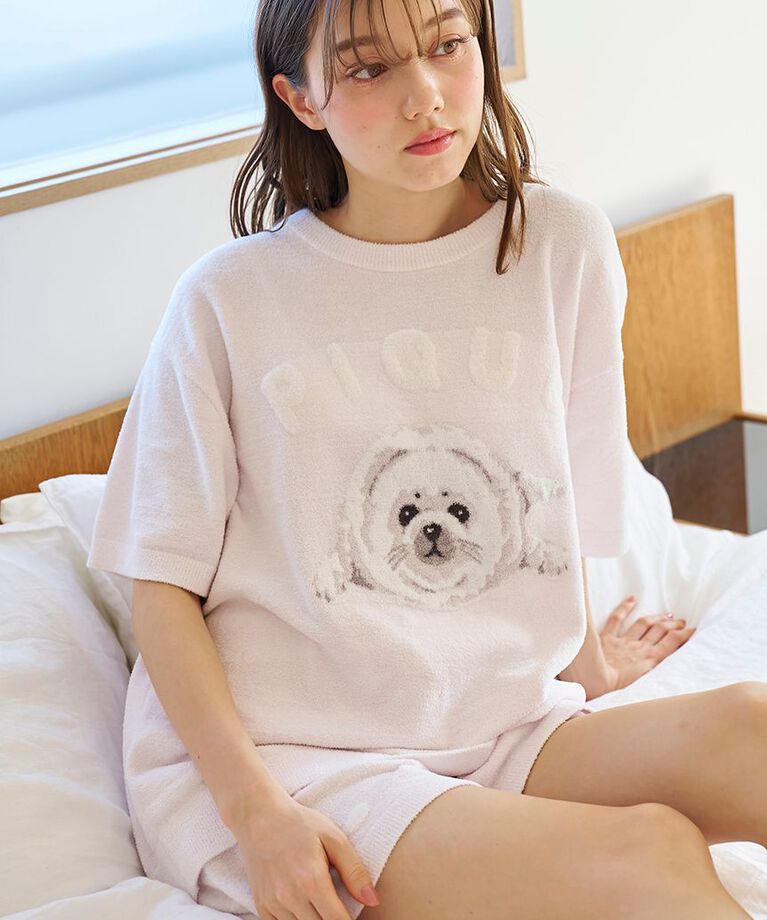 gelato pique「あざらしジャガードプルオーバー&ショートパンツセット」|ルームウェア|