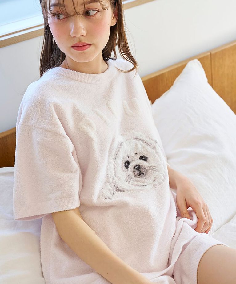 gelato pique「あざらしジャガードプルオーバー&ショートパンツセット」|ルームウェア|