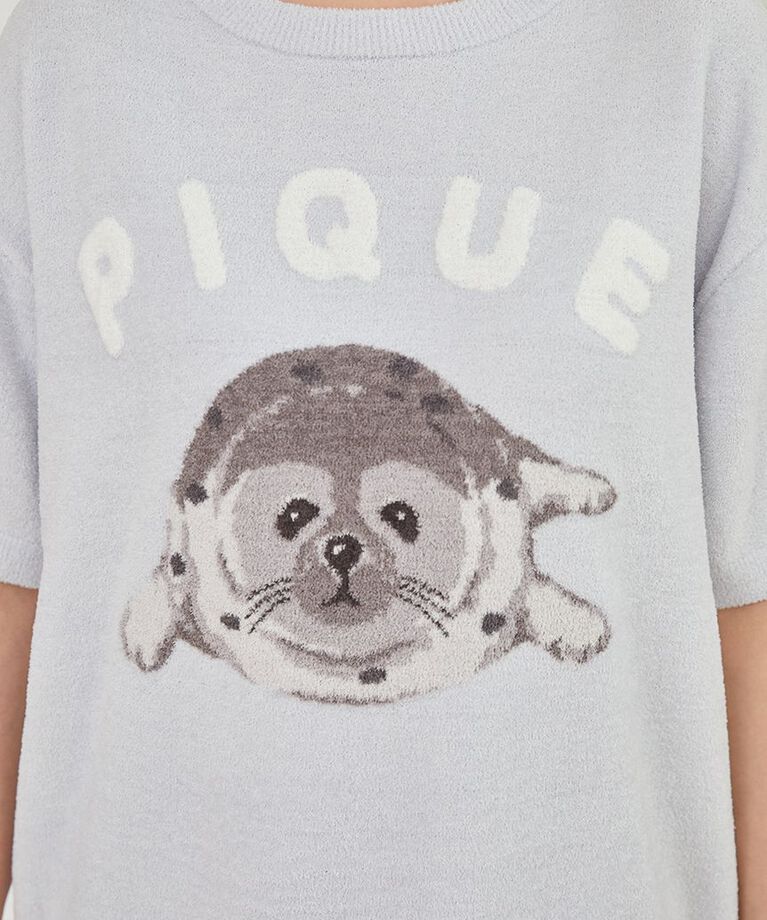 gelato pique「あざらしジャガードプルオーバー&ショートパンツセット」|ルームウェア|