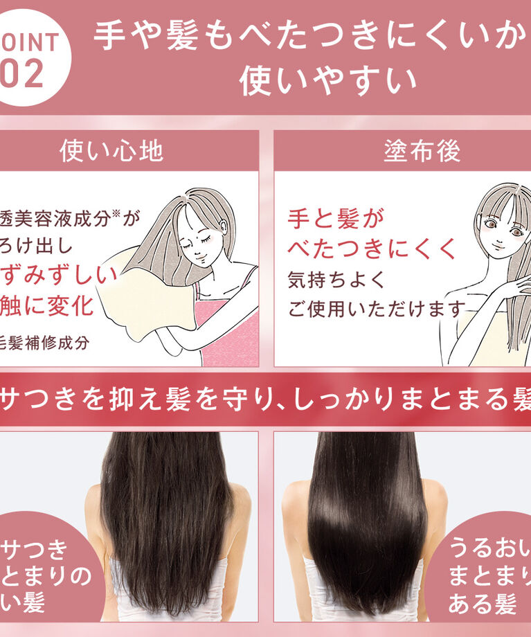 ORBIS「エッセンスインヘアミルク　つめかえ用　」|洗い流さないトリートメント|