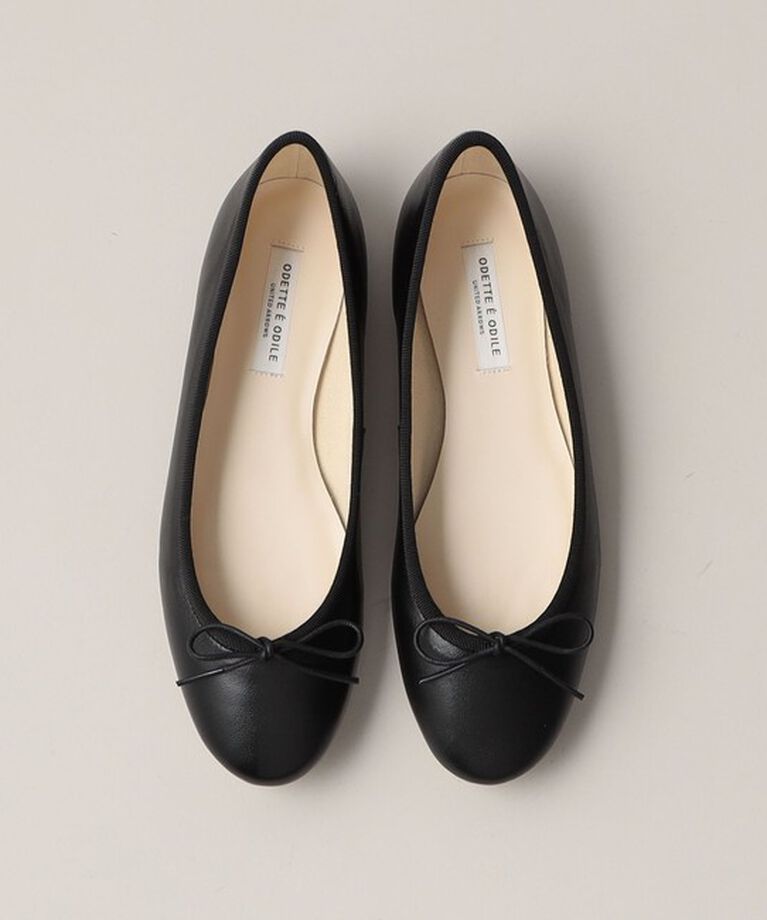 ODETTE E ODILE「バレリーナ フラット10↓↑」|バレエシューズ|BLACK
