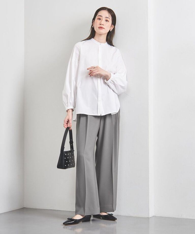 UNITED ARROWS「2タック ワイドパンツ」|スラックス|