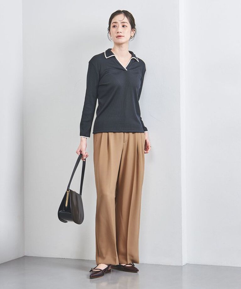 UNITED ARROWS「2タック ワイドパンツ」|スラックス|