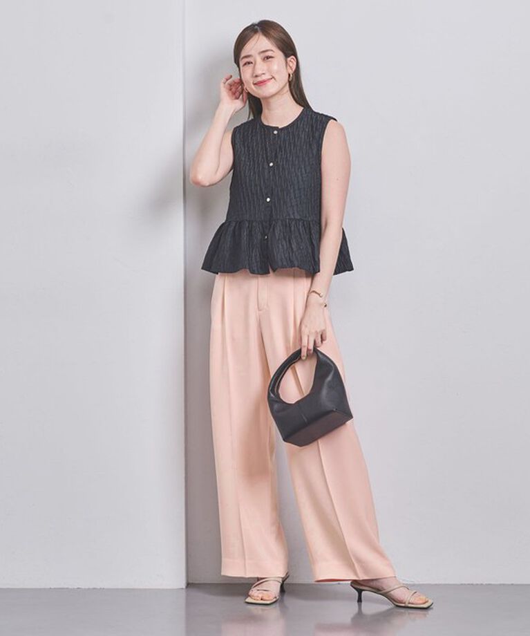 UNITED ARROWS「2タック ワイドパンツ」|スラックス|