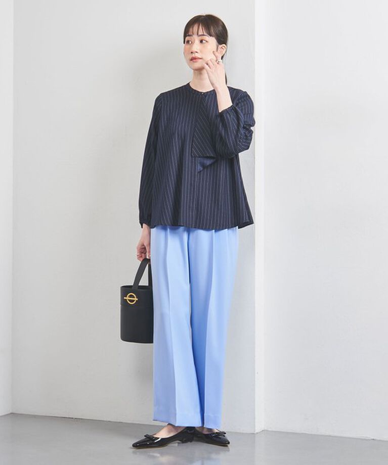 UNITED ARROWS「2タック ワイドパンツ」|スラックス|