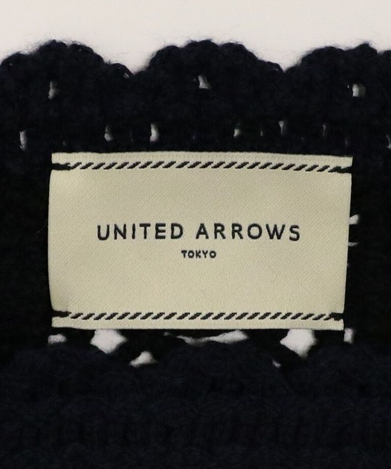 UNITED ARROWS「クロッシー エンブロイダリー ニットプルオーバー」|ニット・セーター|