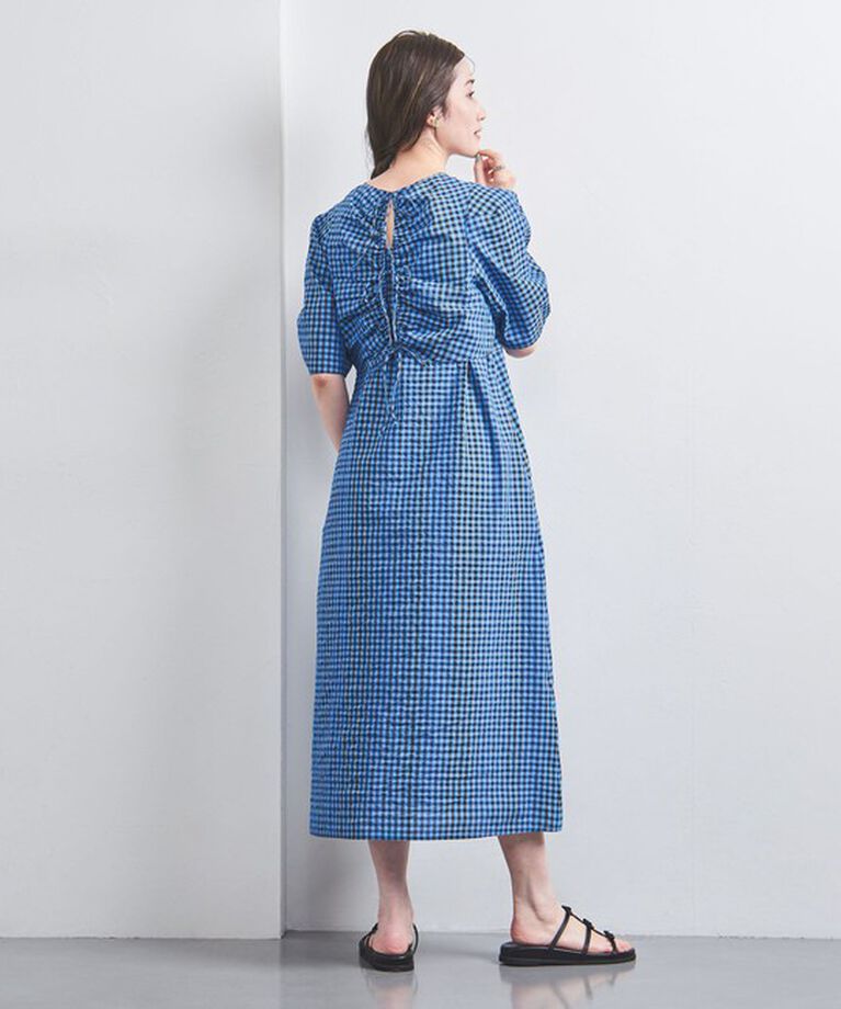 UNITED ARROWS「オープン バックリボン チェックワンピース」|ワンピース|その他7