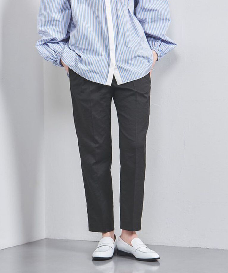UNITED ARROWS「シャイニー スリム パンツ」|スラックス|