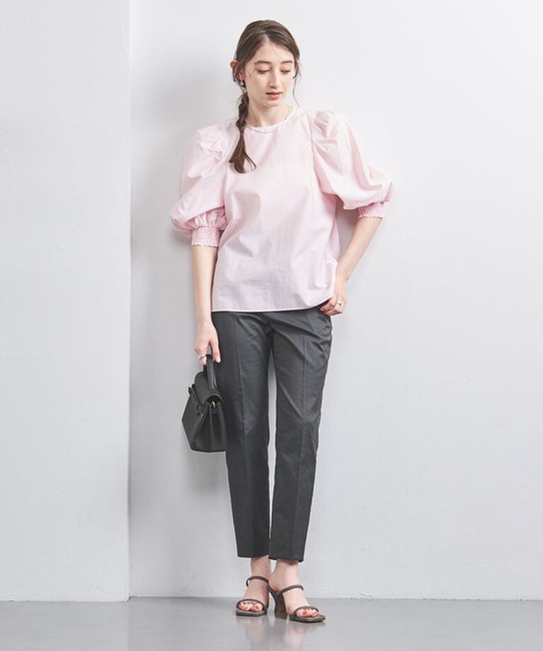 UNITED ARROWS「シャイニー スリム パンツ」|スラックス|