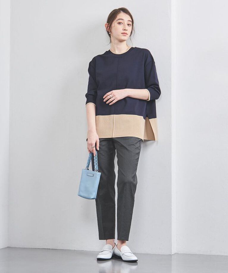 UNITED ARROWS「シャイニー スリム パンツ」|スラックス|