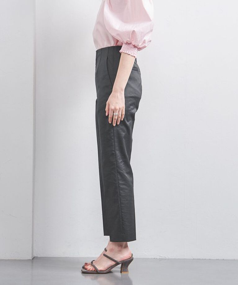 UNITED ARROWS「シャイニー スリム パンツ」|スラックス|