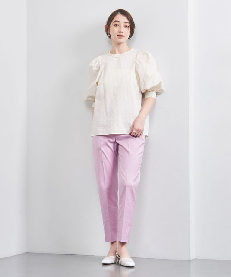 UNITED ARROWS「シャイニー スリム パンツ」|スラックス|