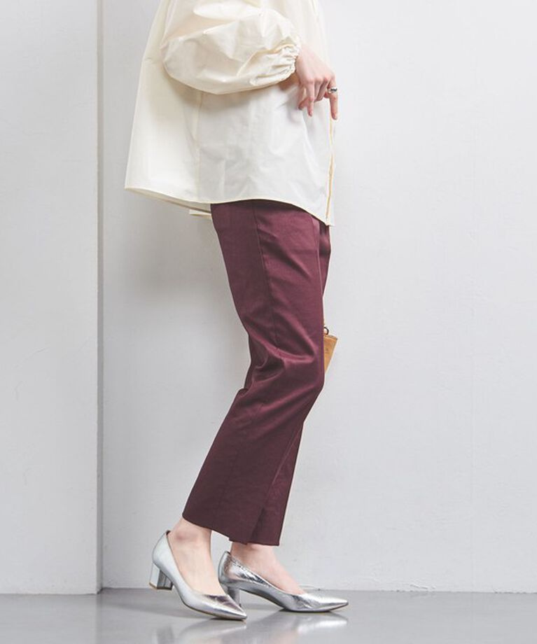 UNITED ARROWS「シャイニー スリム パンツ」|スラックス|