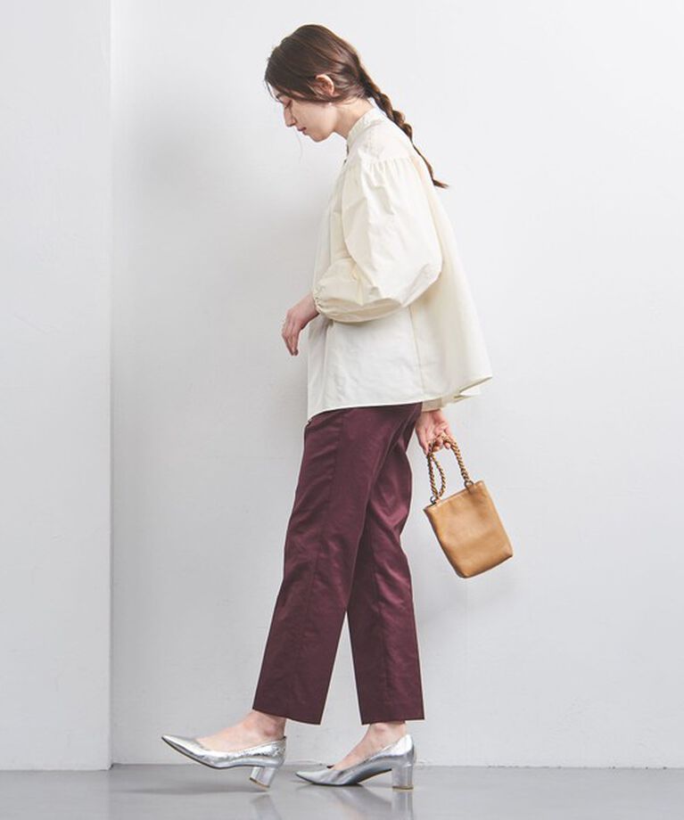 UNITED ARROWS「シャイニー スリム パンツ」|スラックス|