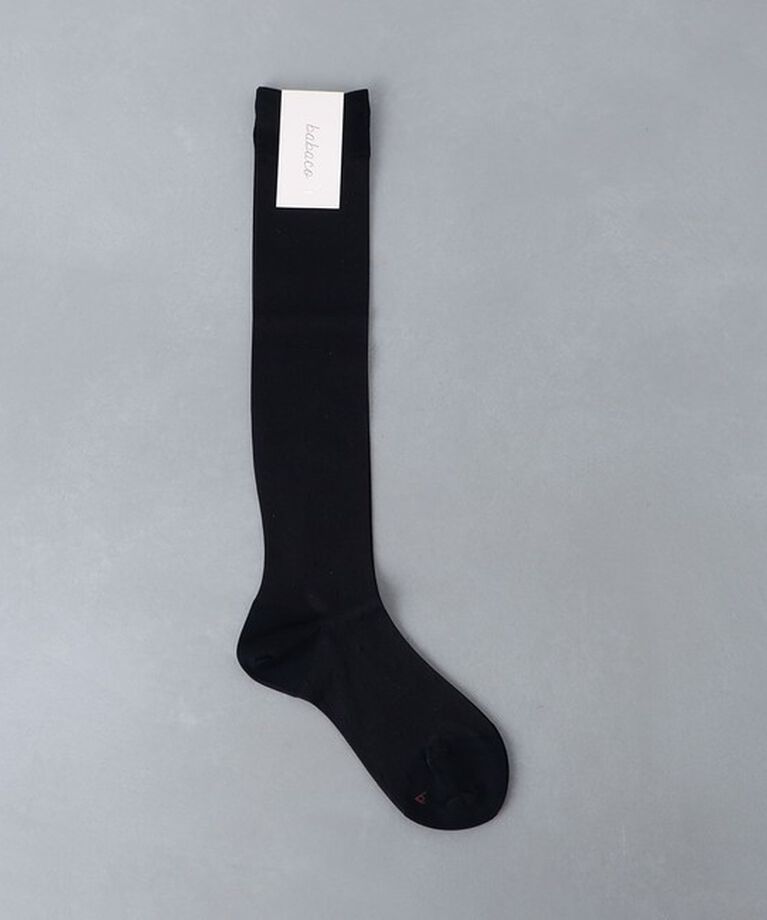UNITED ARROWS「＜babaco＞PIN DOT ハイソックス」|ソックス|BLACK