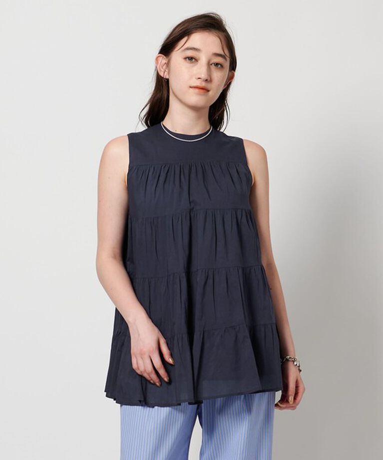 UNITED ARROWS「【一部別注】＜MARIHA＞ミューズのブラウス」|Tシャツ・カットソー|NAVY