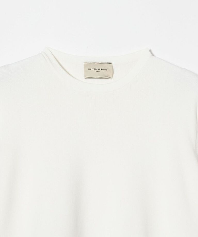 UNITED ARROWS「エンブロ ティアードコンビ ショートスリーブ ニット」|ニット・セーター|