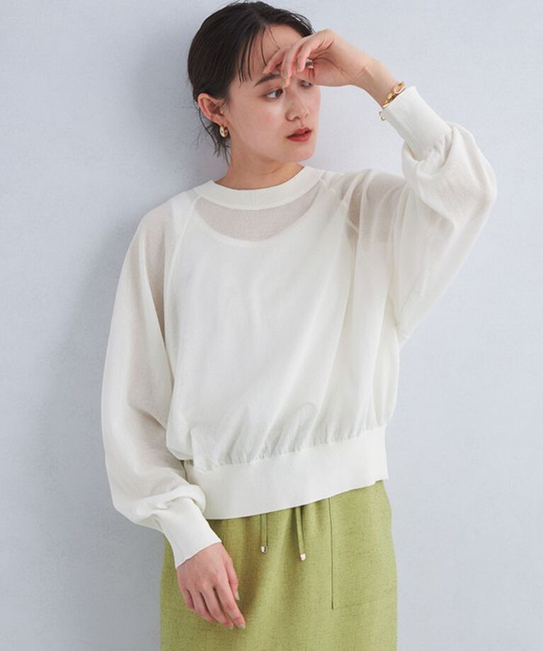 UNITED ARROWS green label relaxing「【結論シリーズ】忍ばせカーデ 2WAY -ウォッシャブル-」|カーディガン|OFF WHITE