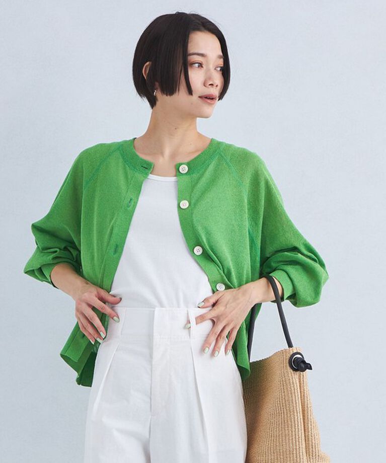 UNITED ARROWS green label relaxing「【結論シリーズ】忍ばせカーデ 2WAY -ウォッシャブル-」|カーディガン|KELLY
