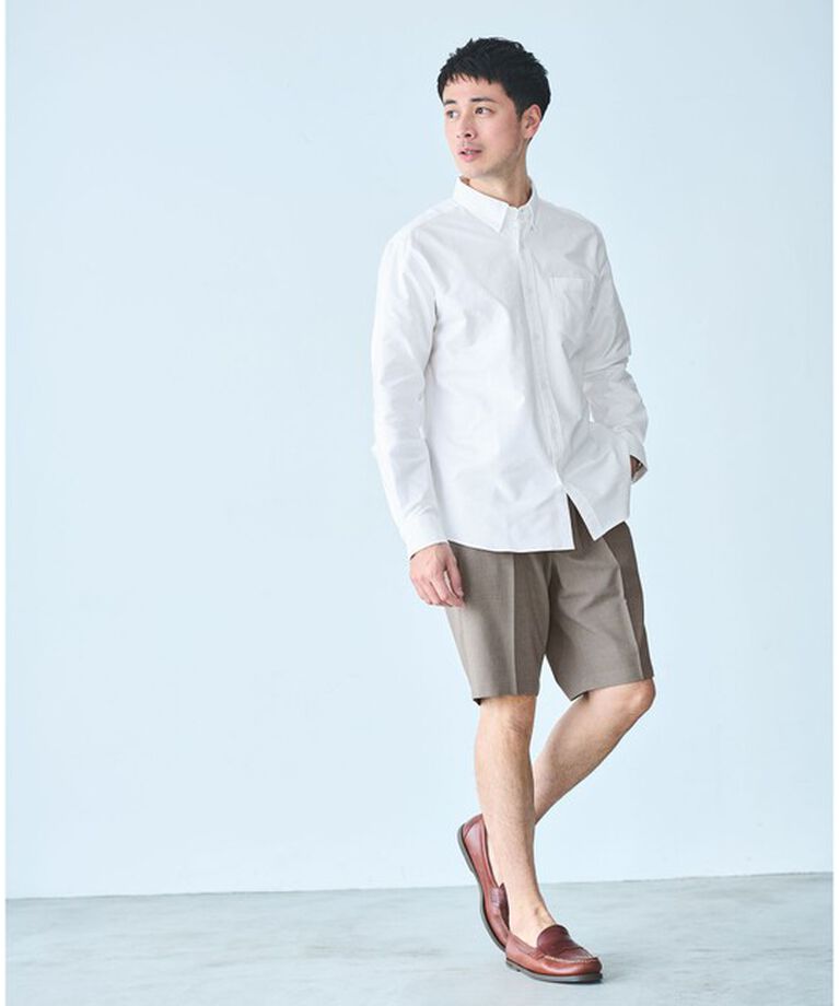 UNITED ARROWS green label relaxing「【WEB限定】JUST fit ボタンダウン オックスフォード 長袖 シャツ」|シャツ・ブラウス|