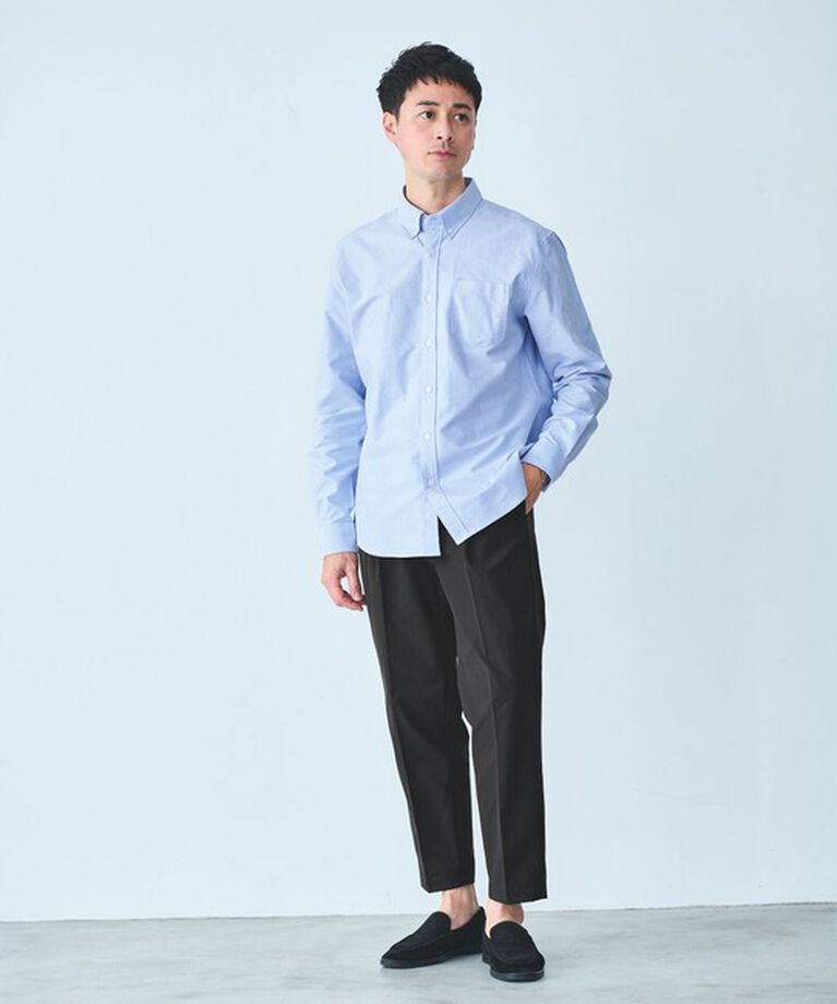 UNITED ARROWS green label relaxing「【WEB限定】JUST fit ボタンダウン オックスフォード 長袖 シャツ」|シャツ・ブラウス|