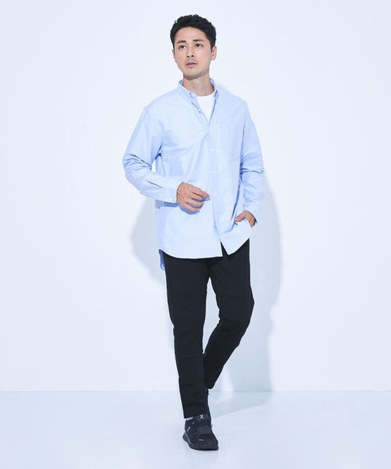 UNITED ARROWS green label relaxing「【WEB限定】JUST fit ボタンダウン オックスフォード 長袖 シャツ」|シャツ・ブラウス|