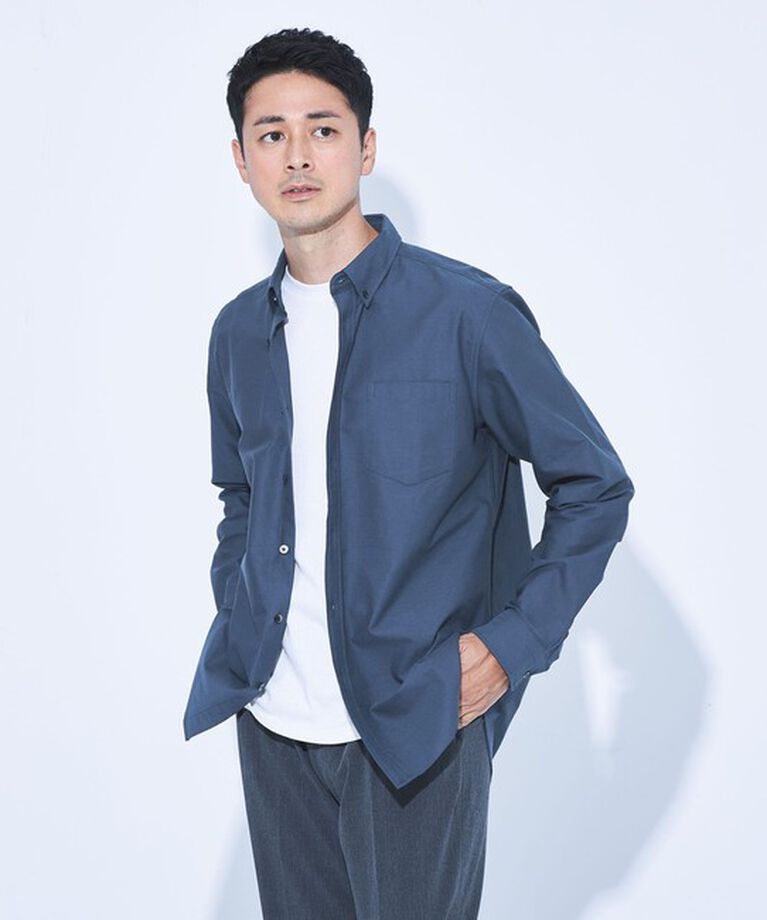 UNITED ARROWS green label relaxing「【WEB限定】JUST fit ボタンダウン オックスフォード 長袖 シャツ」|シャツ・ブラウス|