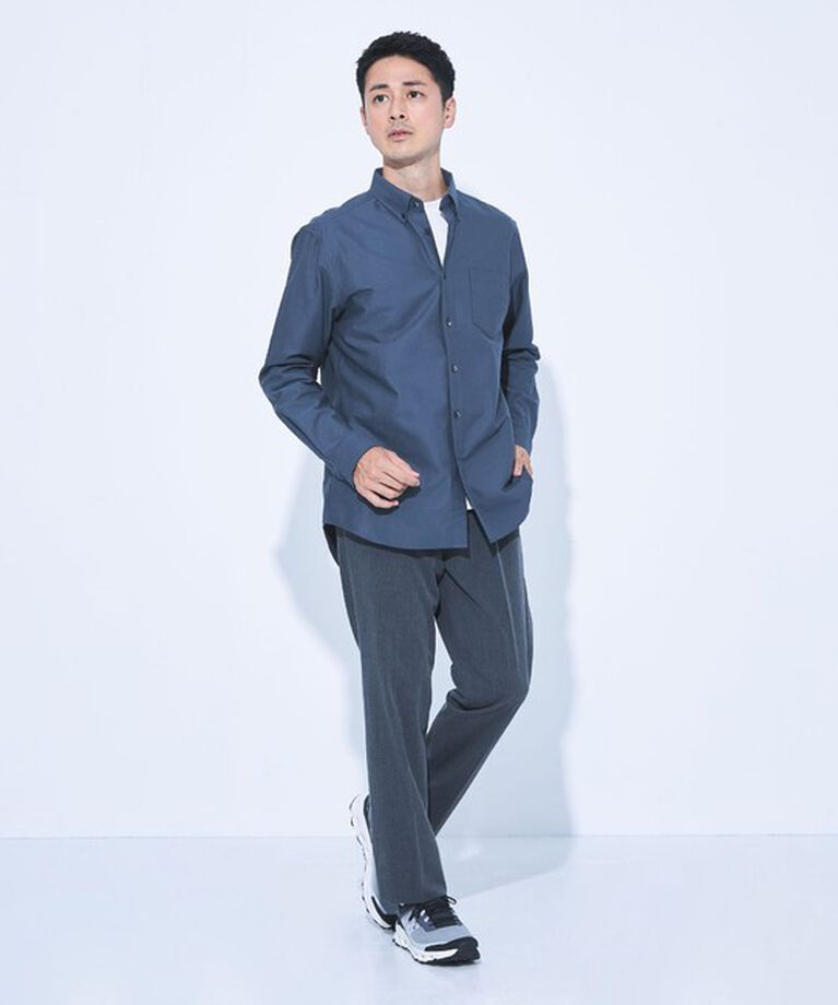 UNITED ARROWS green label relaxing「【WEB限定】JUST fit ボタンダウン オックスフォード 長袖 シャツ」|シャツ・ブラウス|