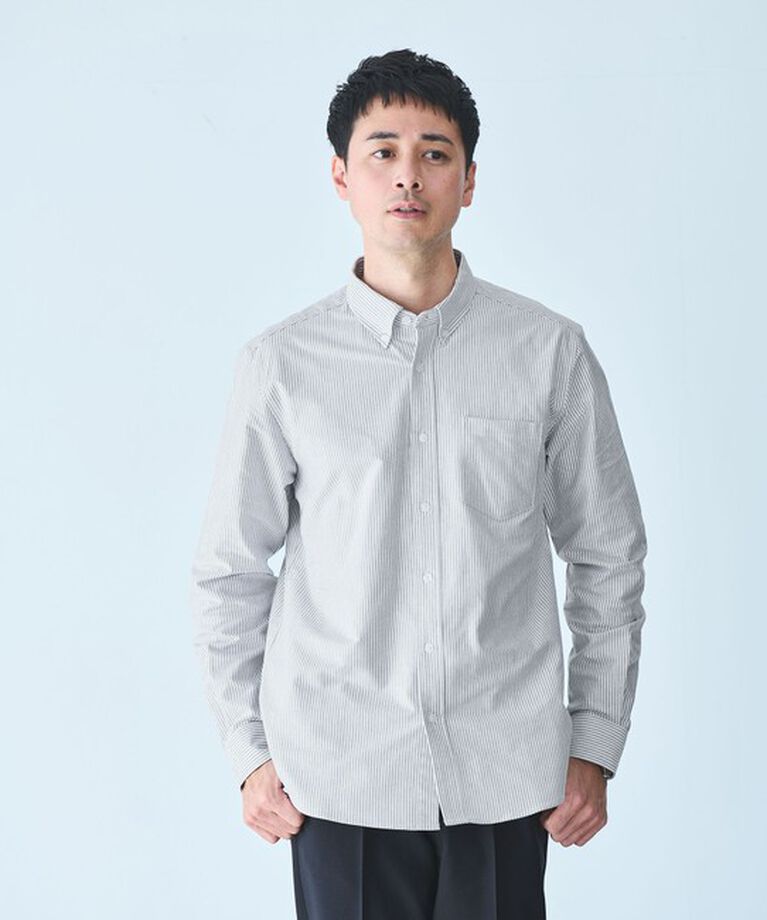 UNITED ARROWS green label relaxing「【WEB限定】JUST fit ボタンダウン オックスフォード 長袖 シャツ」|シャツ・ブラウス|その他1