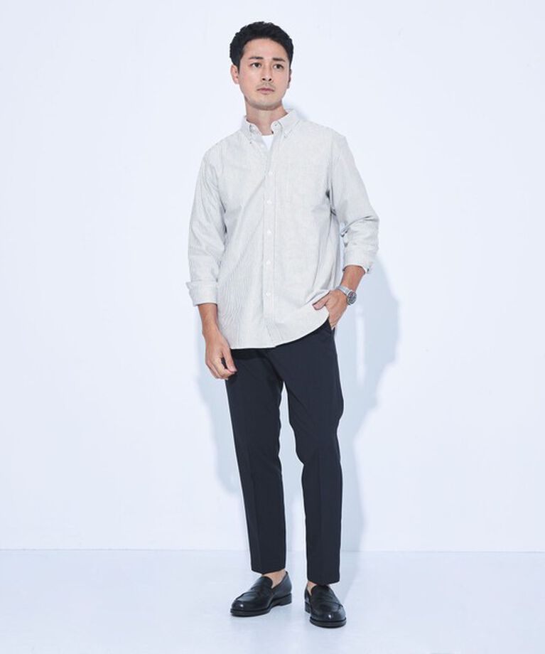 UNITED ARROWS green label relaxing「【WEB限定】JUST fit ボタンダウン オックスフォード 長袖 シャツ」|シャツ・ブラウス|