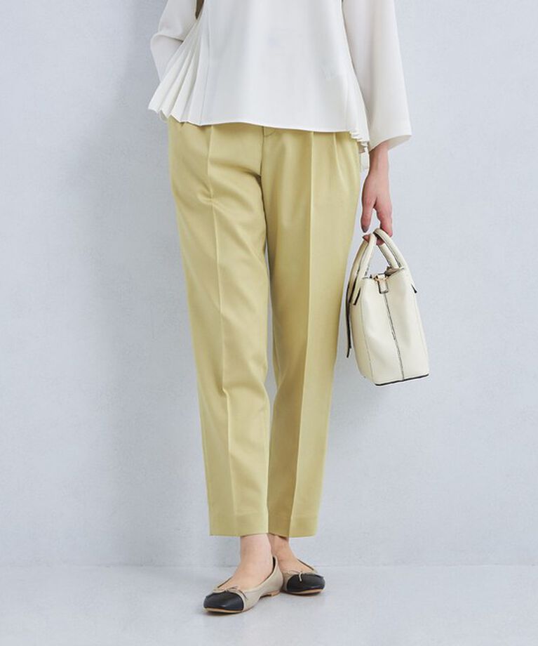 UNITED ARROWS green label relaxing「［size SHORT/TALLあり］キチントボトムス タック スリム パンツ」|スラックス|