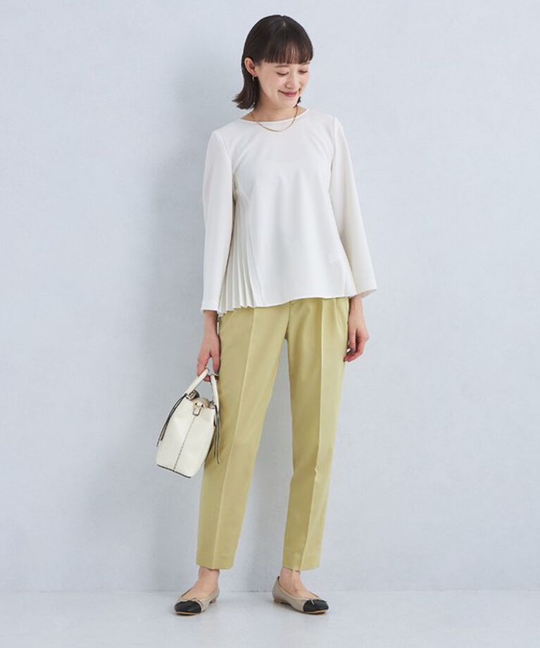 UNITED ARROWS green label relaxing「［size SHORT/TALLあり］キチントボトムス タック スリム パンツ」|スラックス|